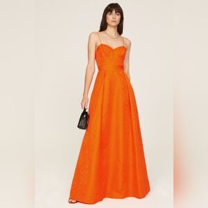 Rebecca Vallance Orange Dress